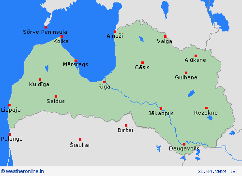  Latvia Europe Forecast maps