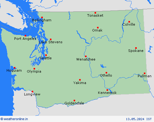  Washington North America Forecast maps
