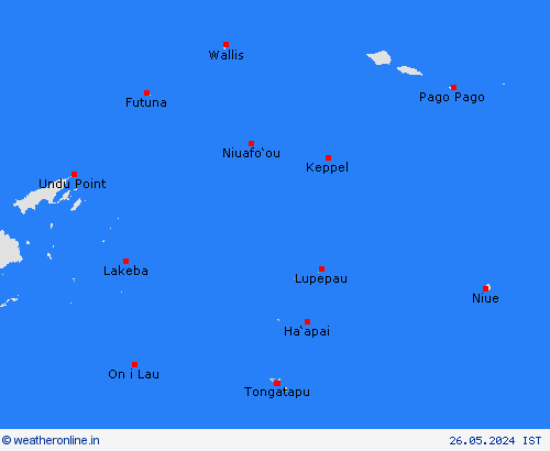  Tonga Islands Pacific Forecast maps