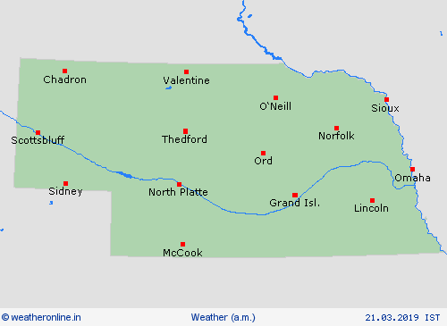 overview Nebraska North America Forecast maps