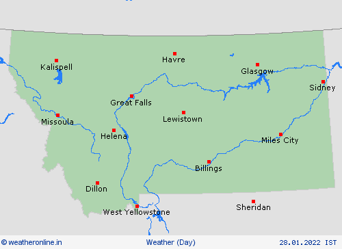 overview Montana North America Forecast maps