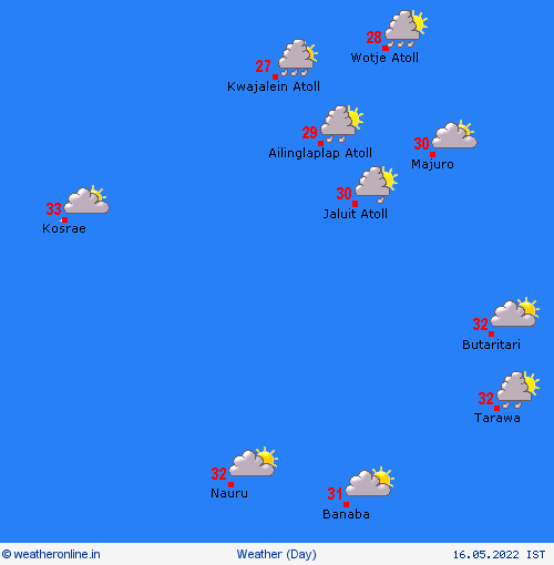 overview Marshall Islands Pacific Forecast maps