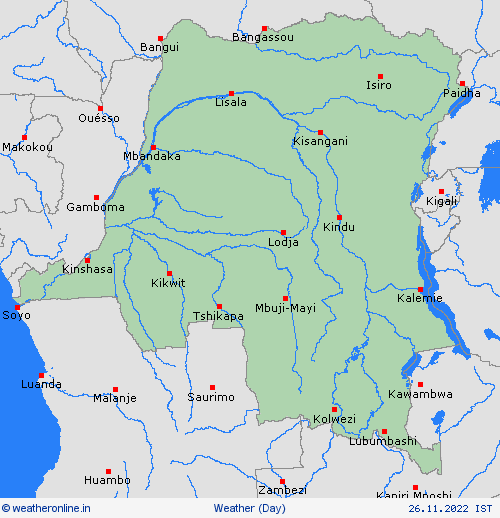 overview Dem. Rep. Congo Africa Forecast maps