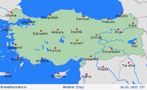 overview Turkey Europe Forecast maps