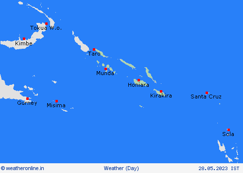 overview Solomon Islands Pacific Forecast maps