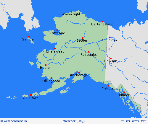 overview Alaska North America Forecast maps