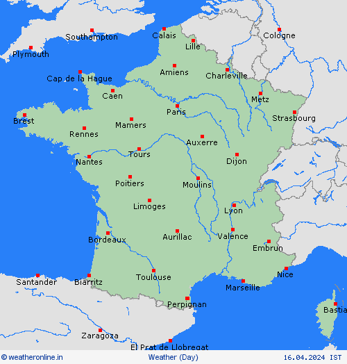 overview France Europe Forecast maps