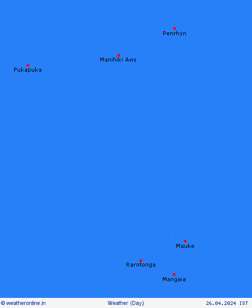 overview Cook Islands Pacific Forecast maps