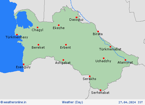 overview Turkmenistan Asia Forecast maps