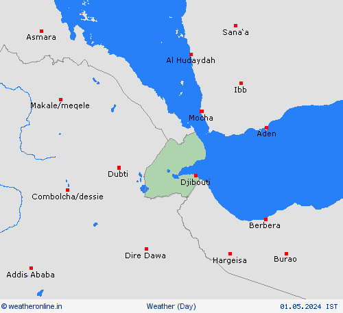 overview Djibouti Africa Forecast maps