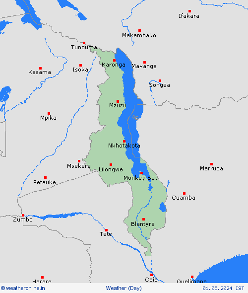 overview Malawi Africa Forecast maps