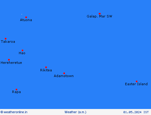 overview Pitcairn-Islands Pacific Forecast maps