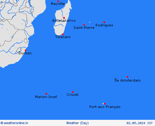 overview South. Ind. Ocean Africa Forecast maps