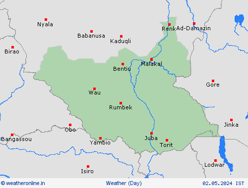 overview South Sudan Africa Forecast maps