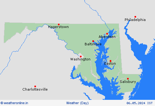 overview Maryland North America Forecast maps