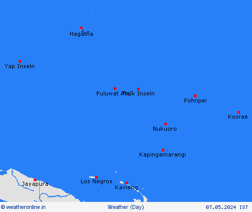 overview Micronesia Pacific Forecast maps