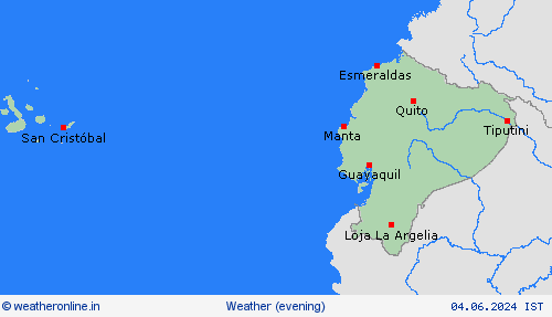 overview Ecuador South America Forecast maps