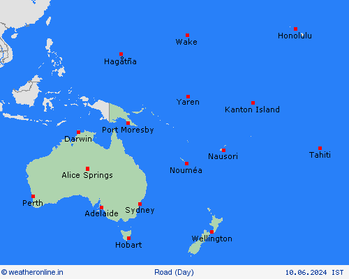 road conditions  Pacific Forecast maps