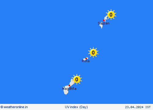 uv index Marianen Pacific Forecast maps