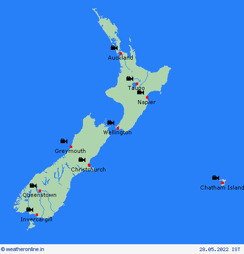 webcam New Zealand Pacific Forecast maps