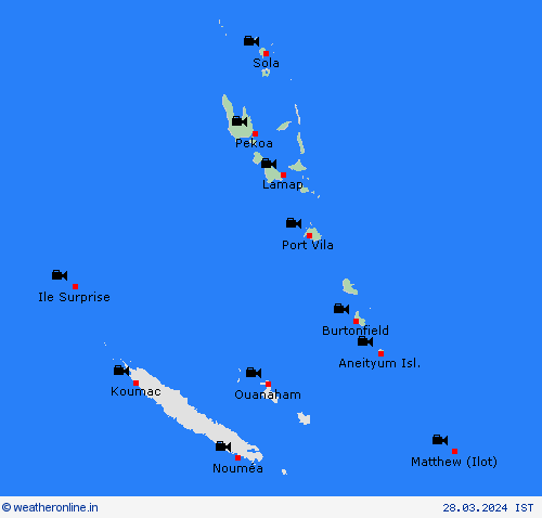 webcam Vanuatu Pacific Forecast maps