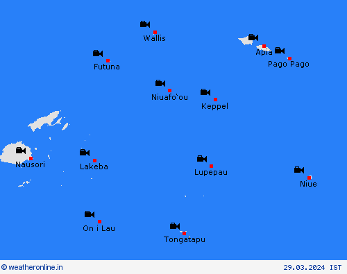 webcam American Samoa Pacific Forecast maps