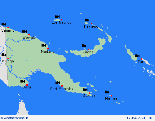 webcam Papua New Guinea Pacific Forecast maps