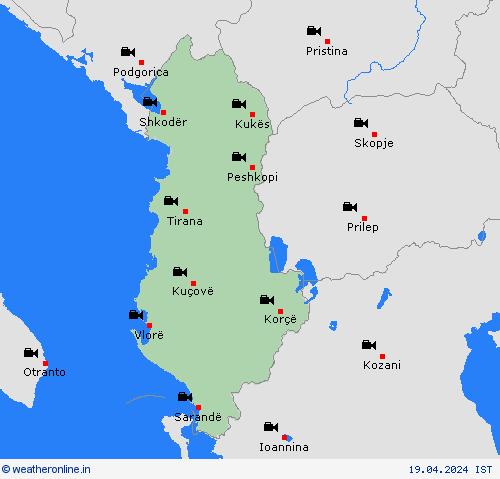 webcam Albania Europe Forecast maps