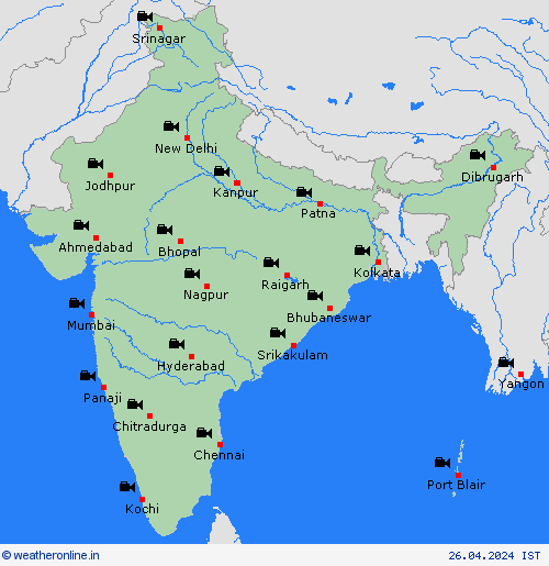 webcam India India Forecast maps