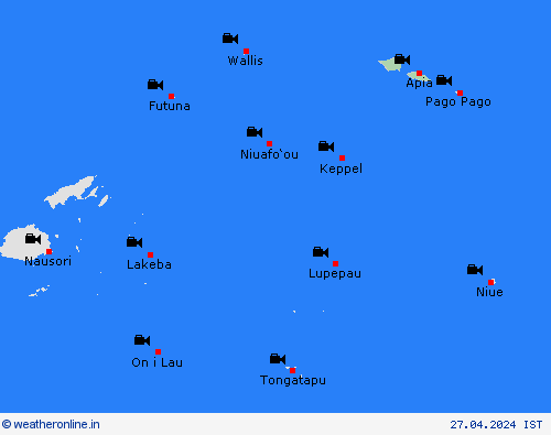 webcam Samoa Pacific Forecast maps
