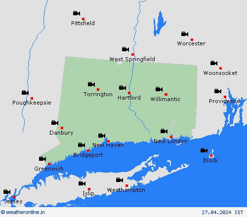 webcam Connecticut North America Forecast maps