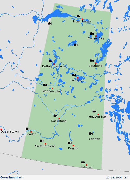 webcam Saskatchewan North America Forecast maps