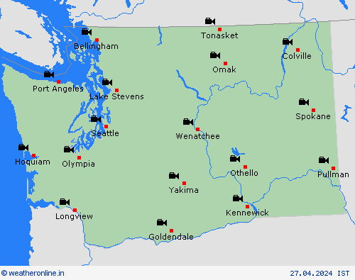 webcam Washington North America Forecast maps