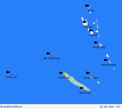 webcam New Caledonia Pacific Forecast maps