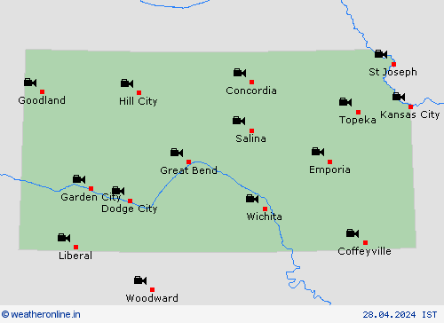webcam Kansas North America Forecast maps