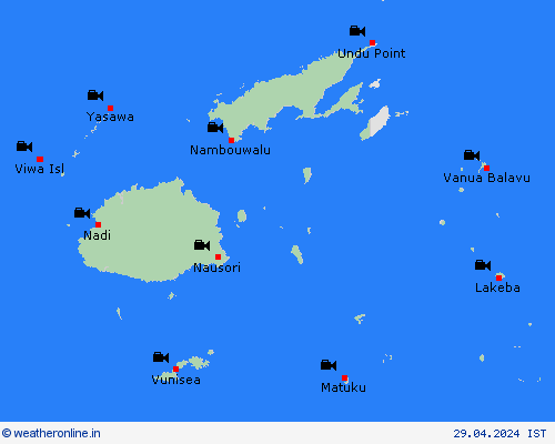 webcam Fiji Pacific Forecast maps
