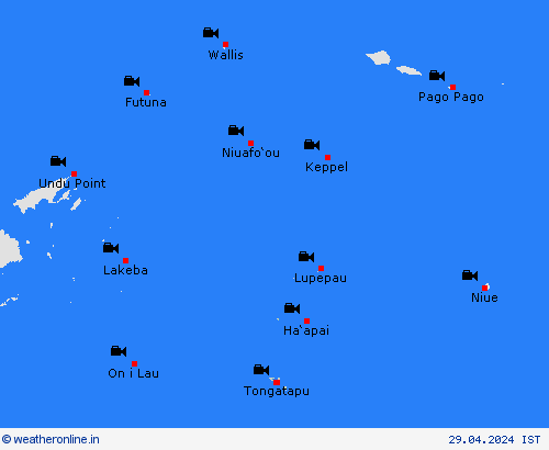 webcam Tonga Islands Pacific Forecast maps