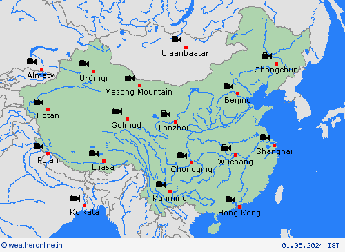 webcam China Asia Forecast maps