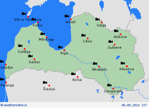 webcam Latvia Europe Forecast maps