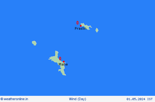 wind Seychelles Africa Forecast maps